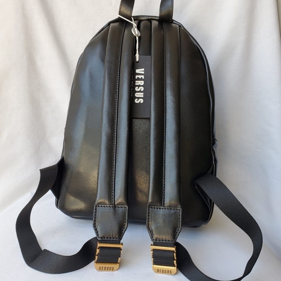 Versace Versus Black Backpack with Gold Hardware - Picture 5 of 15